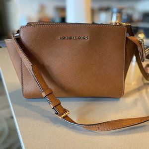 Michael Kors Crossbody Brown Leather Purse